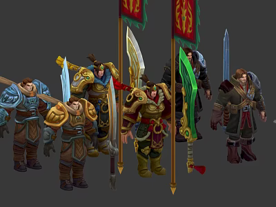 Galen Game Characters Modern Game Characters The Power of Demacia 3d model