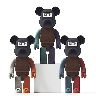 Modern ornaments violent bear ornaments 3d model