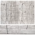 Light Gray Square Carpet With Abstract Black Lines For Modern Interior Design 3d model