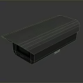 Rectangular Outdoor Security Camera Housing With Durable Weatherproof Protective Cover