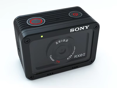 Sony RX0 II Digital Camera with ZEISS Lens and Compact Design 3d model