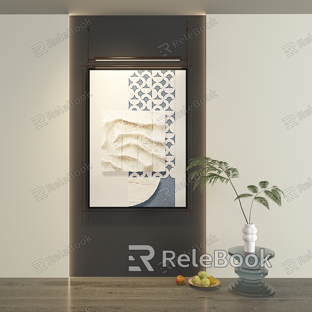 Abstract Hanging Paintings model