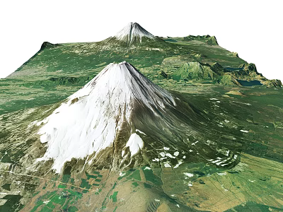 Stunning Garden Landscape Design With Lush Green Vegetation Natural Mountain Backdrop And Scenic Pathways 3d model