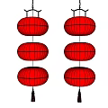 lantern red lantern chinese lantern 3d model
