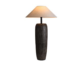 Solid wood floor lamp 3d model