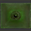 Green Lantern Shaped Decorative Ornament Set with Square Base and Carved Design for Home Decor
