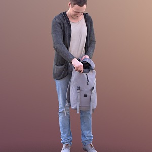 modern man 3d model