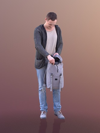 modern man 3d model