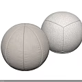 Round Cozy Soft Plush Decorative Pillows In Neutral Beige Color For Home