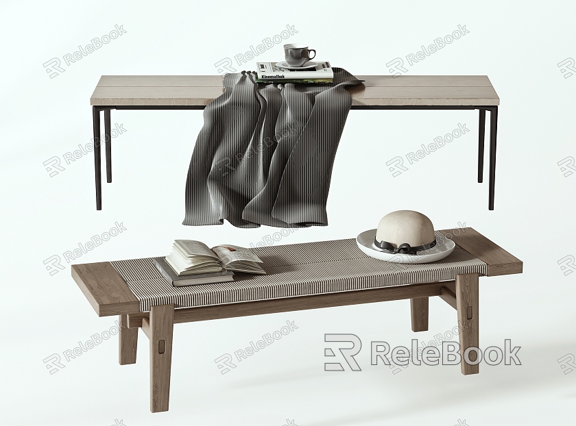 Modern Bed End Stool Bed End Stool Bench model