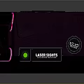 EAG Laser Sights Product Box With Green Indicator Light And Purple Exterior Design