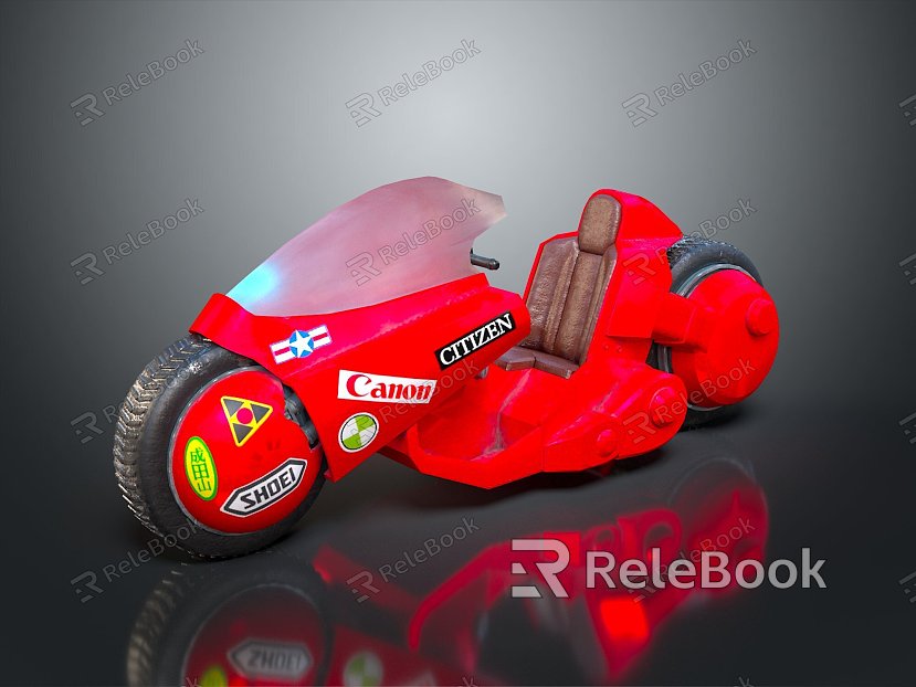 Modern Motorcycle Jet Motorcycle Science Fiction Motorcycle Concept Motorcycle Flying Car model