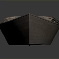 Traditional Wooden Boat With Natural Brown Wood Seats And Smooth Planks Design