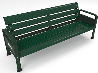 bench outdoor chair seat 3d model