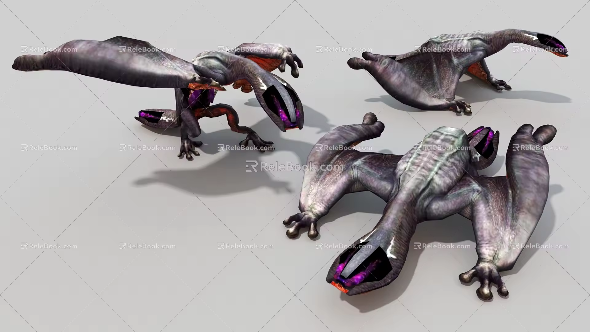 Dragon Beast Creeping Beast Ancient Monster Game Role Virtual Creatures 3d model