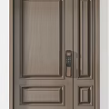 Modern Security Doors With Different Designs Metal Finish Handle And Lock 3d model
