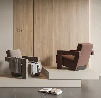 Single sofa 3d model