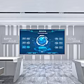 modern command center control center 3d model