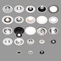 Various Modern Designs of Downlights and Spotlights for Home Ceiling Lighting