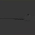 Browning Machine Gun Browning Gatling White Machine Gun Machine Gun Bullet Military 3d model