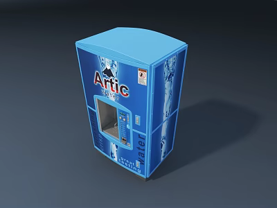 Modern Blue Attic Brand Commercial Vending Machine With Beverage Dispensing Function 3d model