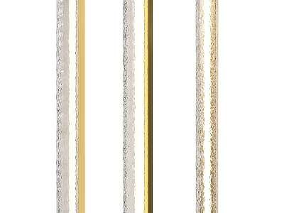 Modern Silver And Gold Striped Wall Lamp For Home Interior Decoration Use 3d model