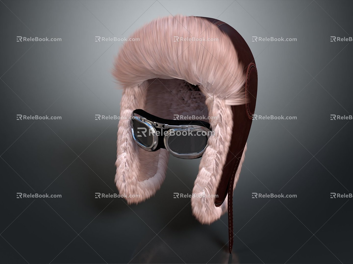 Modern Hat Ear Ware Hat Catcher Hat Winter Cold Fur Hat Ear Ware Hat Soviet Fur Hat 3d model