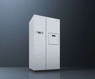 Modern Refrigerator Double Open Refrigerator 3d model