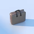 Stylish Brown Leather Handbag With Black Handles Simple Design For Everyday Use