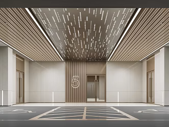 Modern Garage Simple Underground Garage Parking 3d model