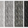 Stone Texture Wall Design in Various Gray and Black Shades with Natural Patterns 3d model