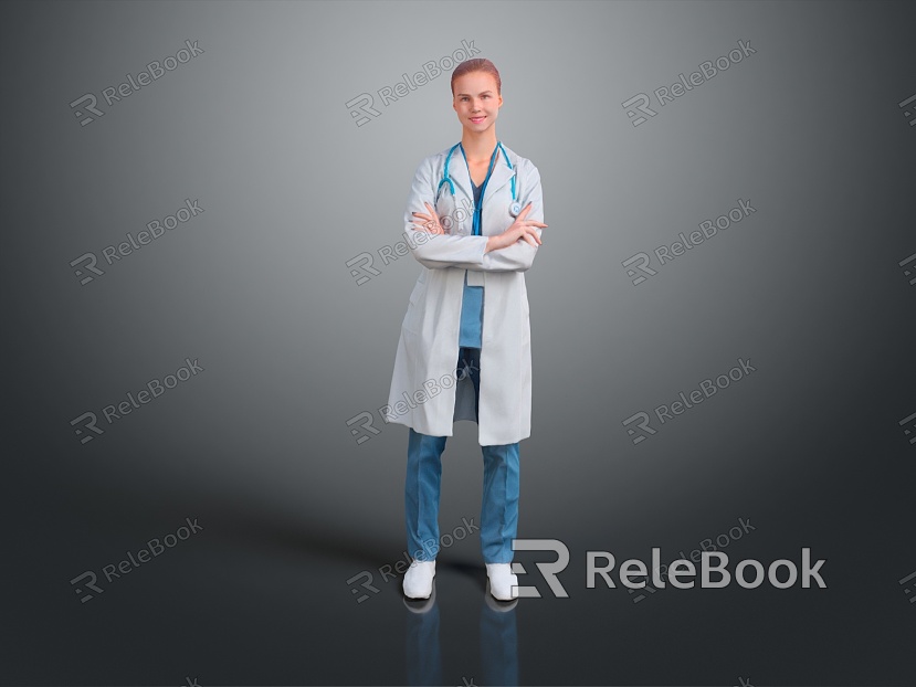 Doctor Female Doctor CG Doctor CG Female Doctor Cartoon Doctor Cartoon Doctor Female Doctor Cartoon Doctor model