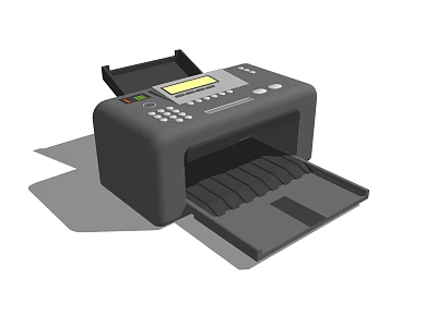 Digital Office Multifunction Printer With LCD Screen And Open Paper Tray For Workplace Efficiency 3d model