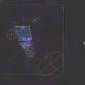 Aerial View Planning of Agricultural Area With Organized Farmland Greenhouses Water Pond and Paths