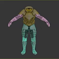 Shiny Metallic Silver Full Body Armor With Modern Futuristic Stylish Design