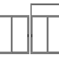 modern sliding window 3d model