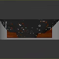 Modern Bathtub Design With Wooden Panel Silver Frame And Black Top