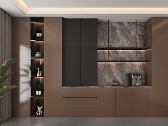 Modern Wine Cabinet Sideboard 3d model