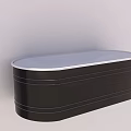 Modern Black Freestanding Bathtub With Sleek Design In Minimalist Bathroom