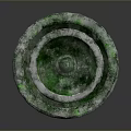 Green Stone Carved Two Tiered Fountain Sculpture With Classical Design Details