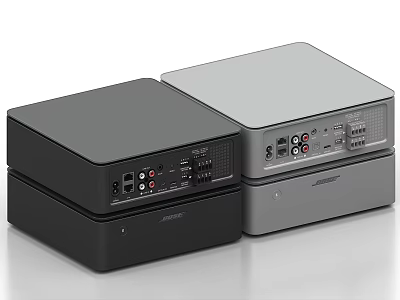 Bose Compact Audio Appliances Black And Silver For Daily Home Use 3d model