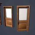 Wooden Doors Featuring Carved Double Door Glass Panel And Decorative Top Styles
