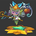 Modern Game Character Elf Girl Elf 3d model
