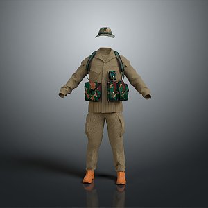 Special Forces Clothing Special Forces Clothing Special Forces Equipment Special Equipment Combat Clothing Field Uniform Military Uniform 3d model