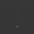 Ancient Sword With Long Metal Blade And Spherical Guard Vertically Displayed On Gray Gradient Background