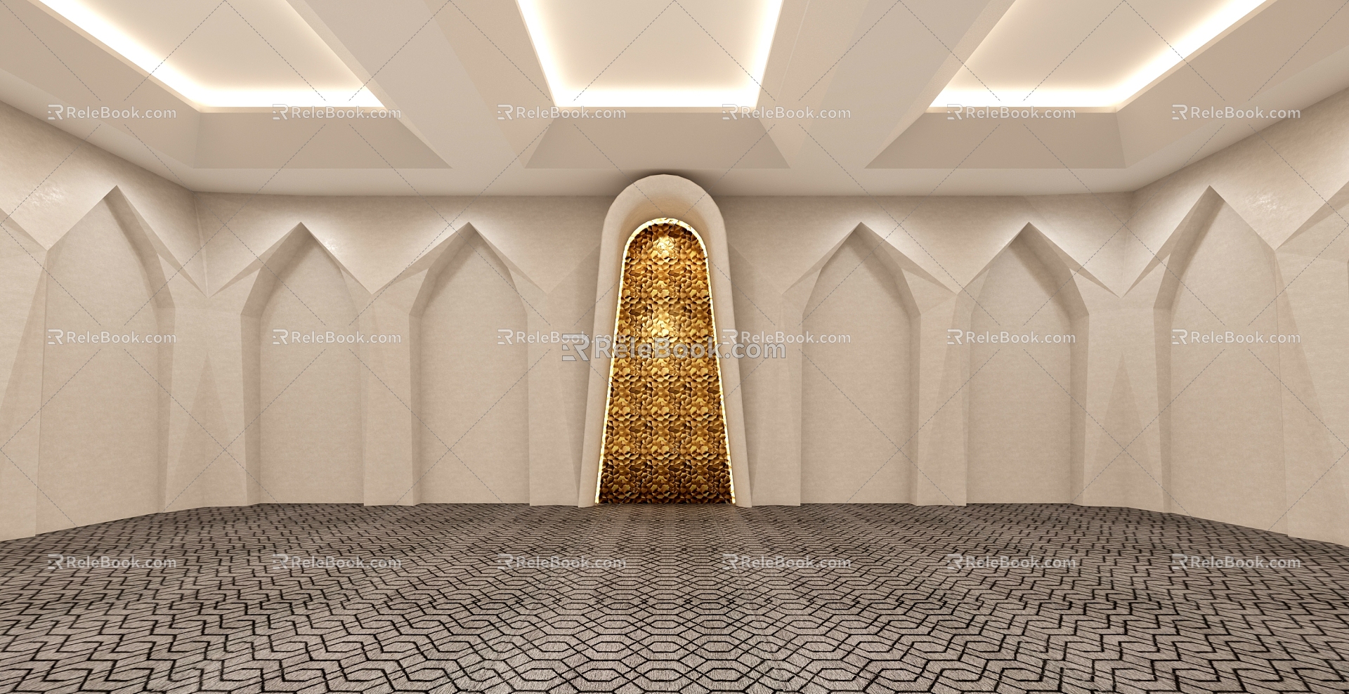 Modern Chapel Mosque 3d model