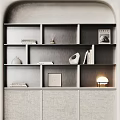 Bookcase Display Cabinet Decorative Cabinet 3d model