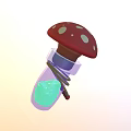 Modern Potion Mushroom Potion 3d model