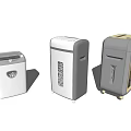 modern paper shredder automatic shredder 3d model