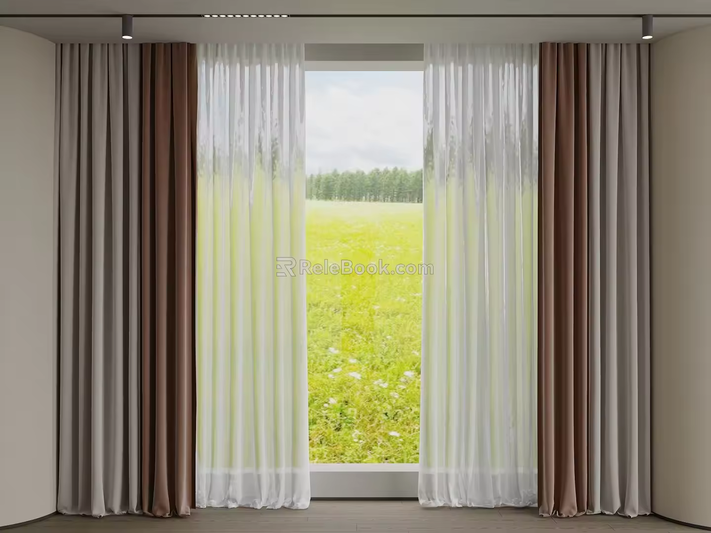 Curtains 3d model
